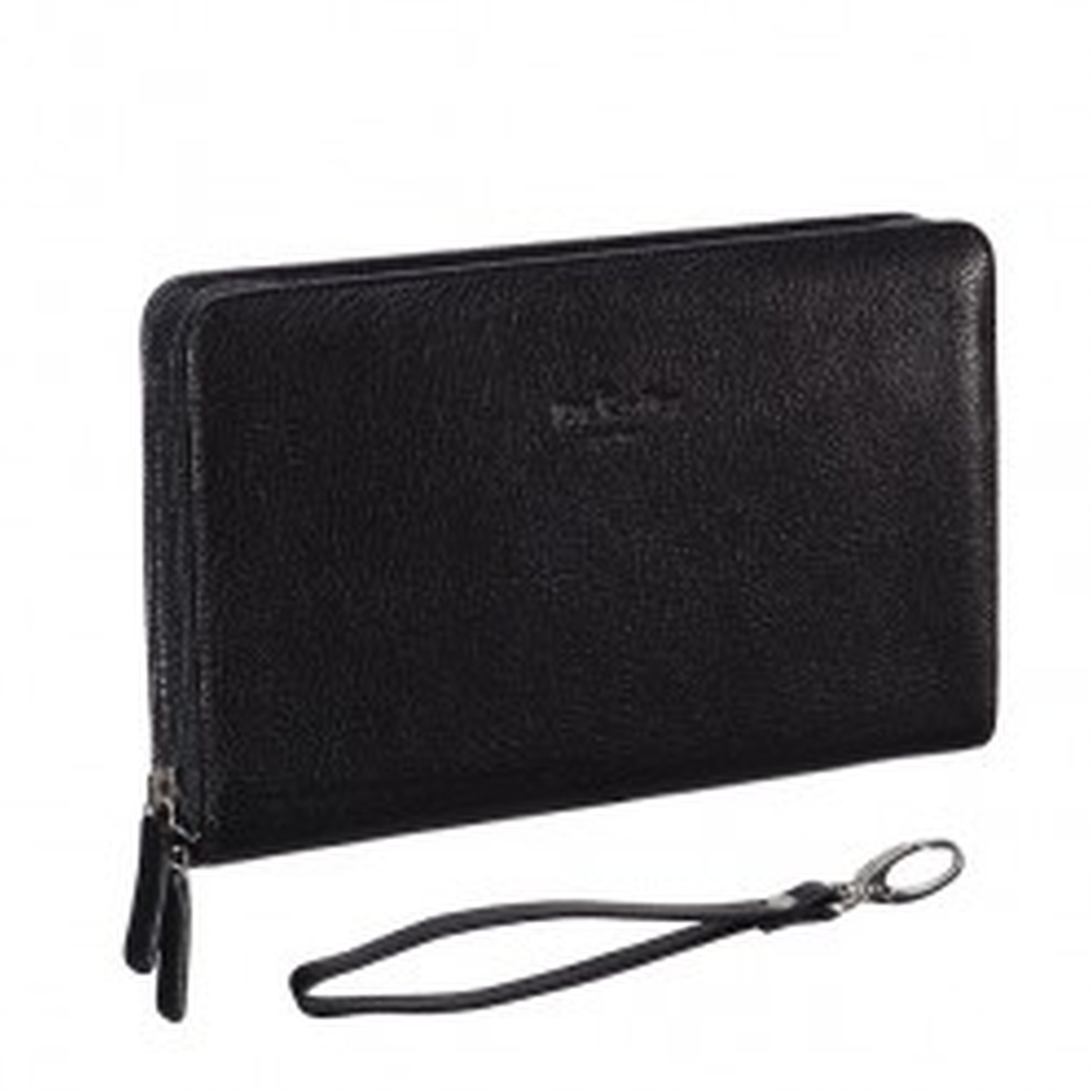 Портмоне Dr.Koffer из натуральной кожи черное