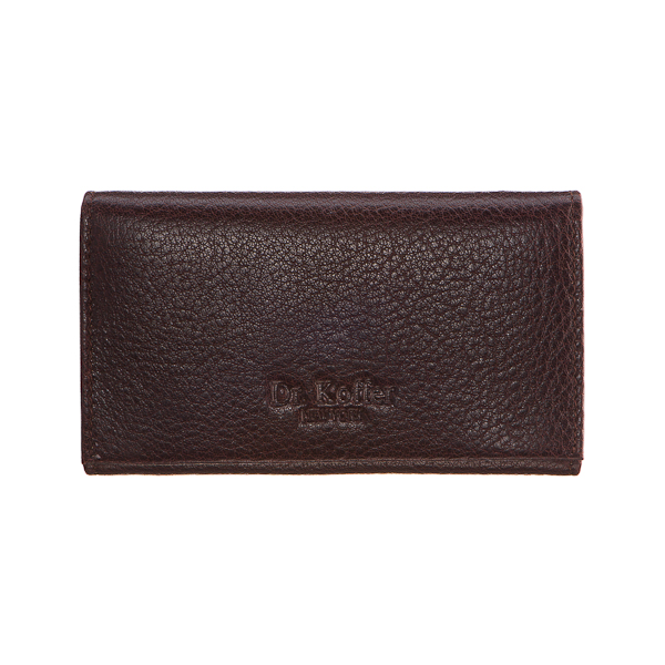 Ключница Dr.Koffer из натуральной кожи темно-коричневая