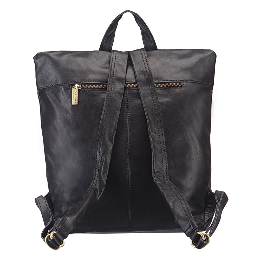 Рюкзак Dr.Koffer из натуральной кожи черный