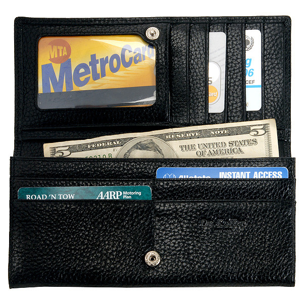 Портмоне Dr.Koffer из натуральной кожи черное