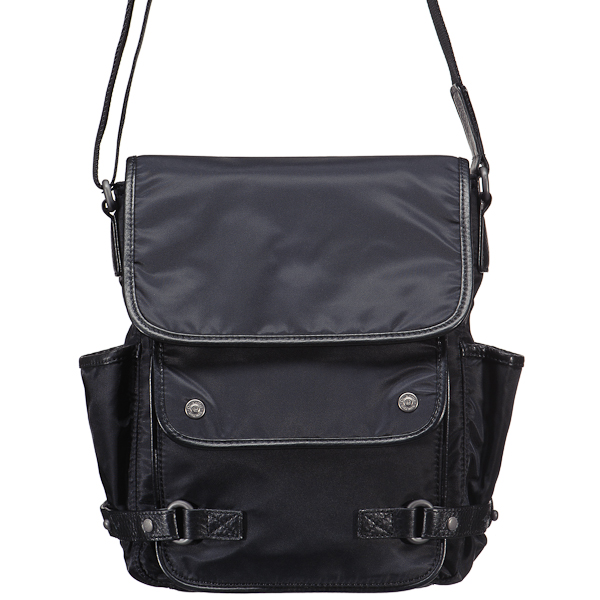 Сумка через плечо Dr.Koffer из натуральной кожи черная