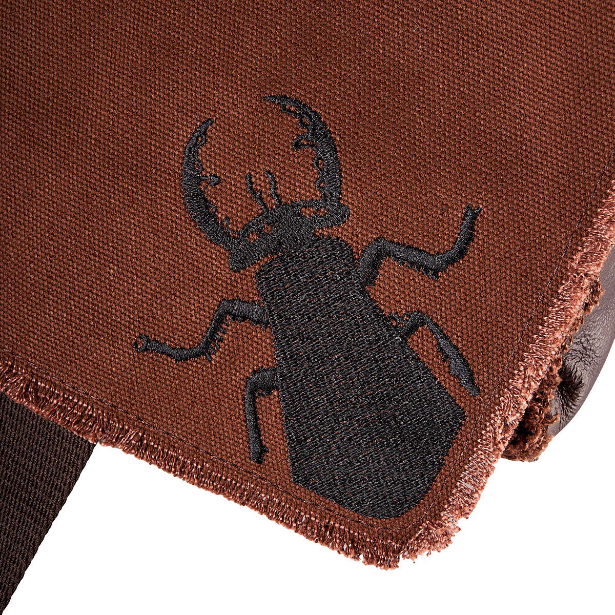 Сумка через плечо Dr.Koffer из натуральной кожи коричневая