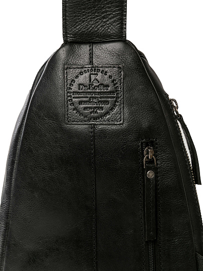 Рюкзак Dr.Koffer из натуральной кожи черный
