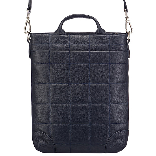 Сумка через плечо Dr.Koffer из натуральной кожи синяя