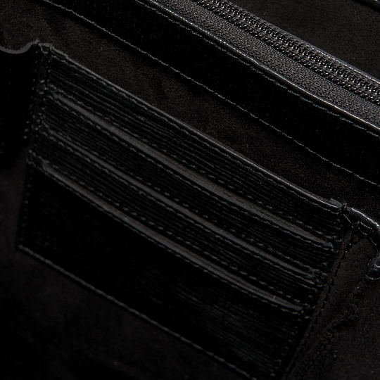 Портфель Dr.Koffer из натуральной кожи черный