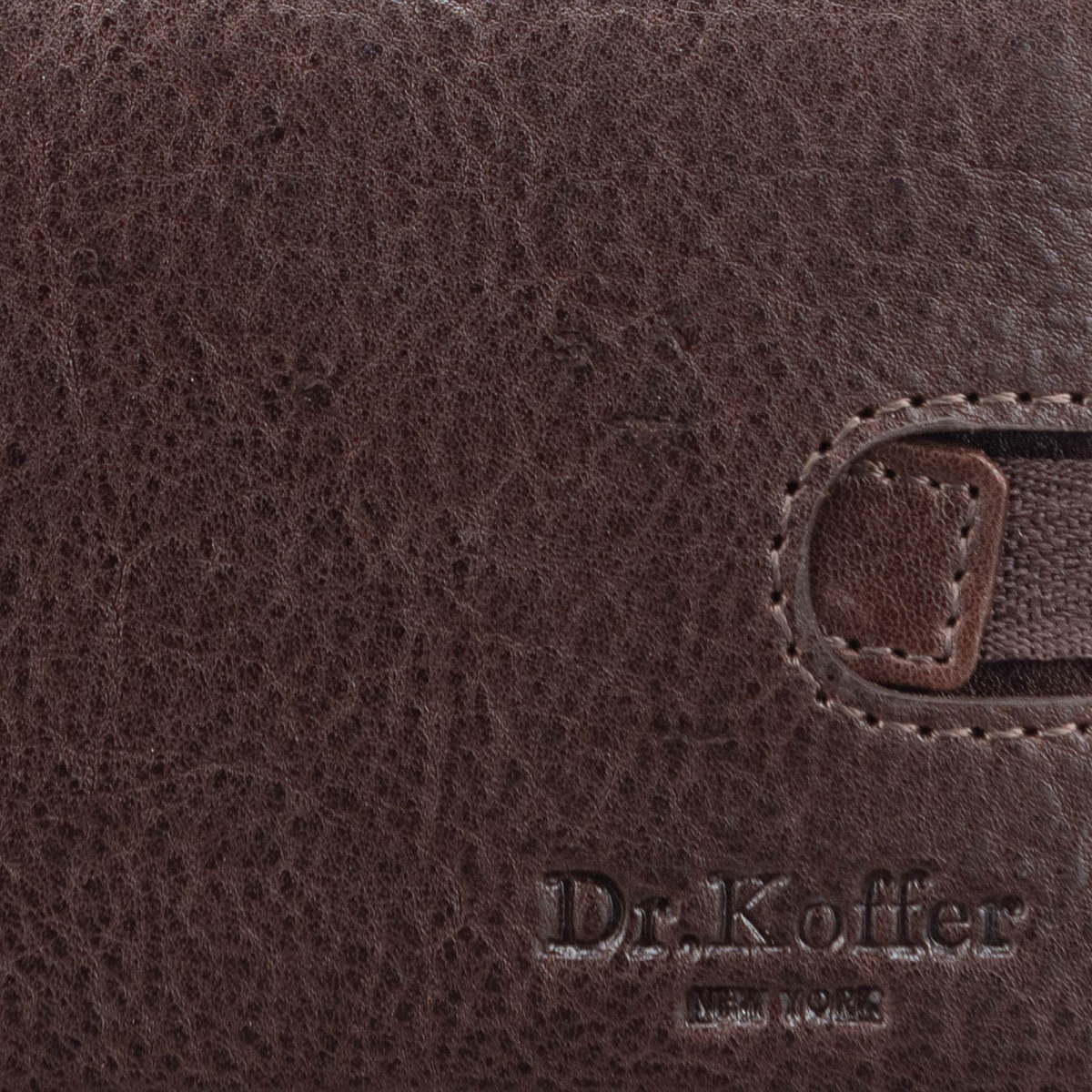 Зажим для денег Dr.Koffer из натуральной кожи коричневый