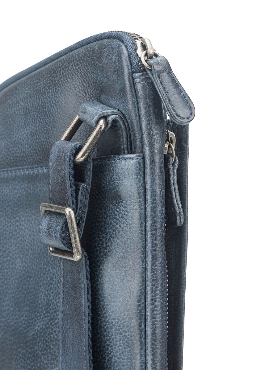 Рюкзак Dr. Koffer из натуральной кожи синий