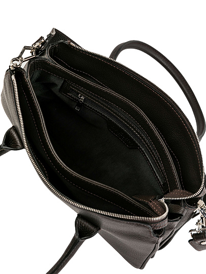 Женская сумка Dr.Koffer из натуральной кожи темно-коричневая