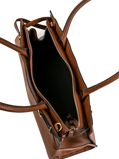 Женская сумка Dr.Koffer из натуральной кожи коричневая