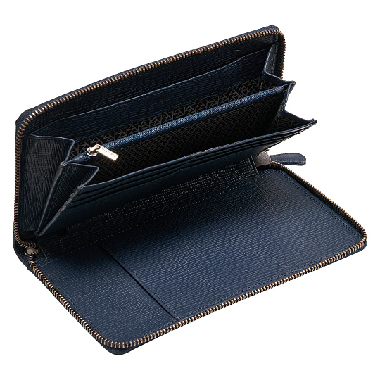 Портмоне Dr.Koffer из натуральной кожи синее