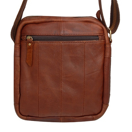 Сумка через плечо Dr.Koffer из натуральной кожи коричневая