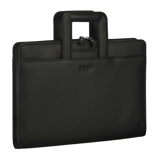Папка для документов с ручкой Dr. Koffer из натуральной кожи