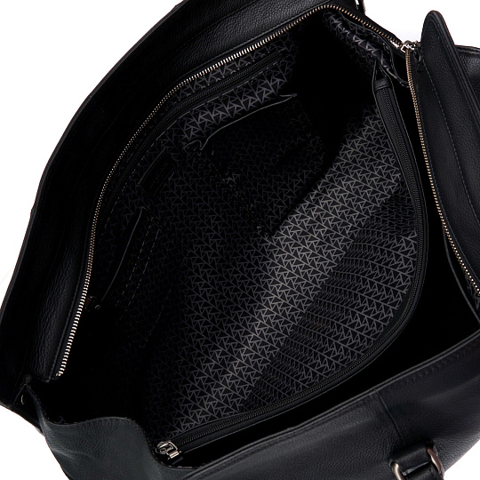 Сумка дорожная саквояж Dr.Koffer из натуральной кожи черный