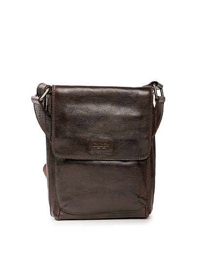 Сумка через плечо Dr.Koffer из натуральной кожи коричневая