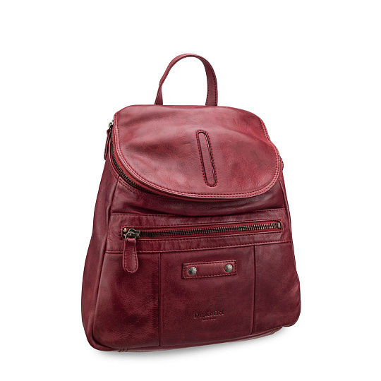 Рюкзак Dr.Koffer из натуральной кожи бордовый