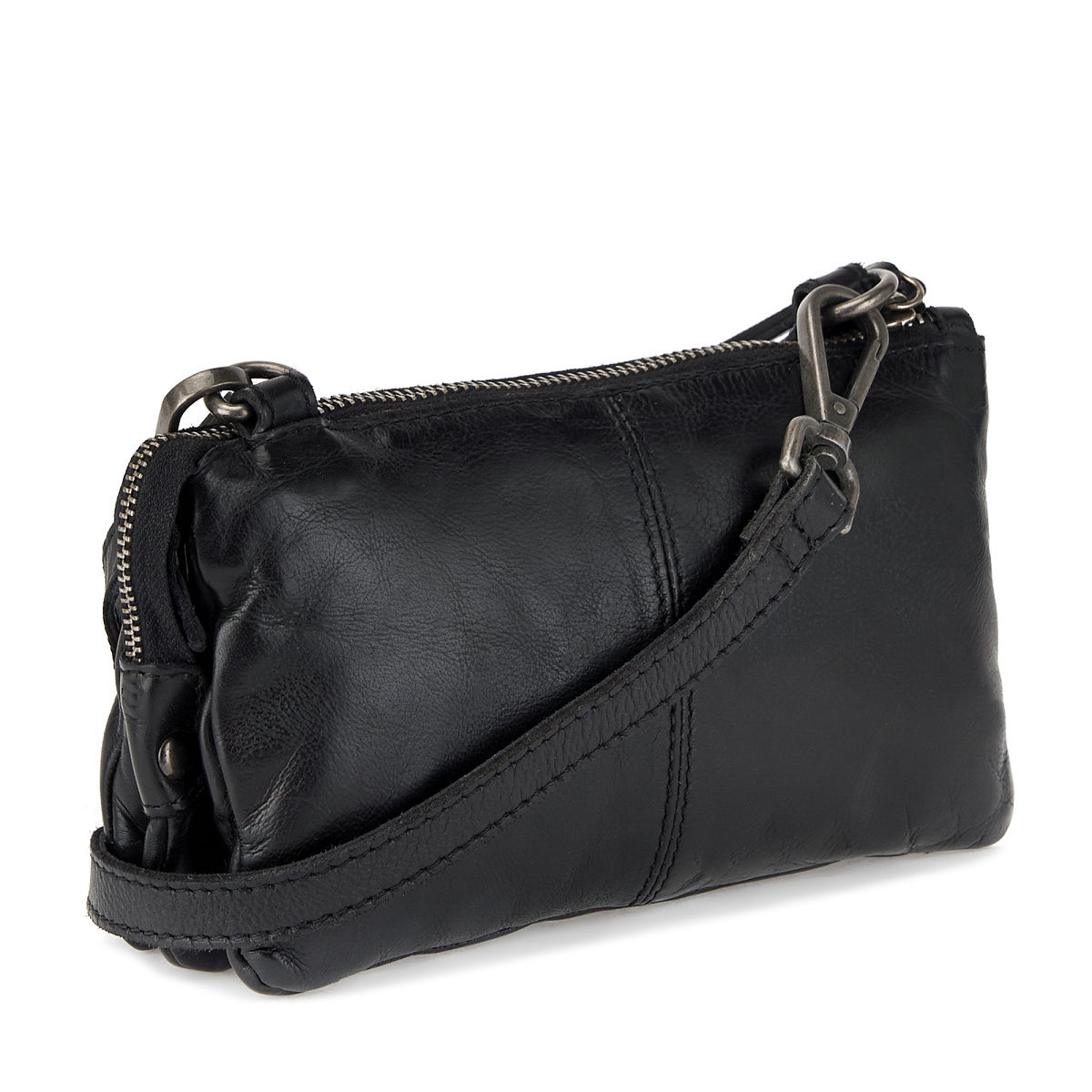 Сумка через плечо Dr.Koffer из натуральной кожи черная