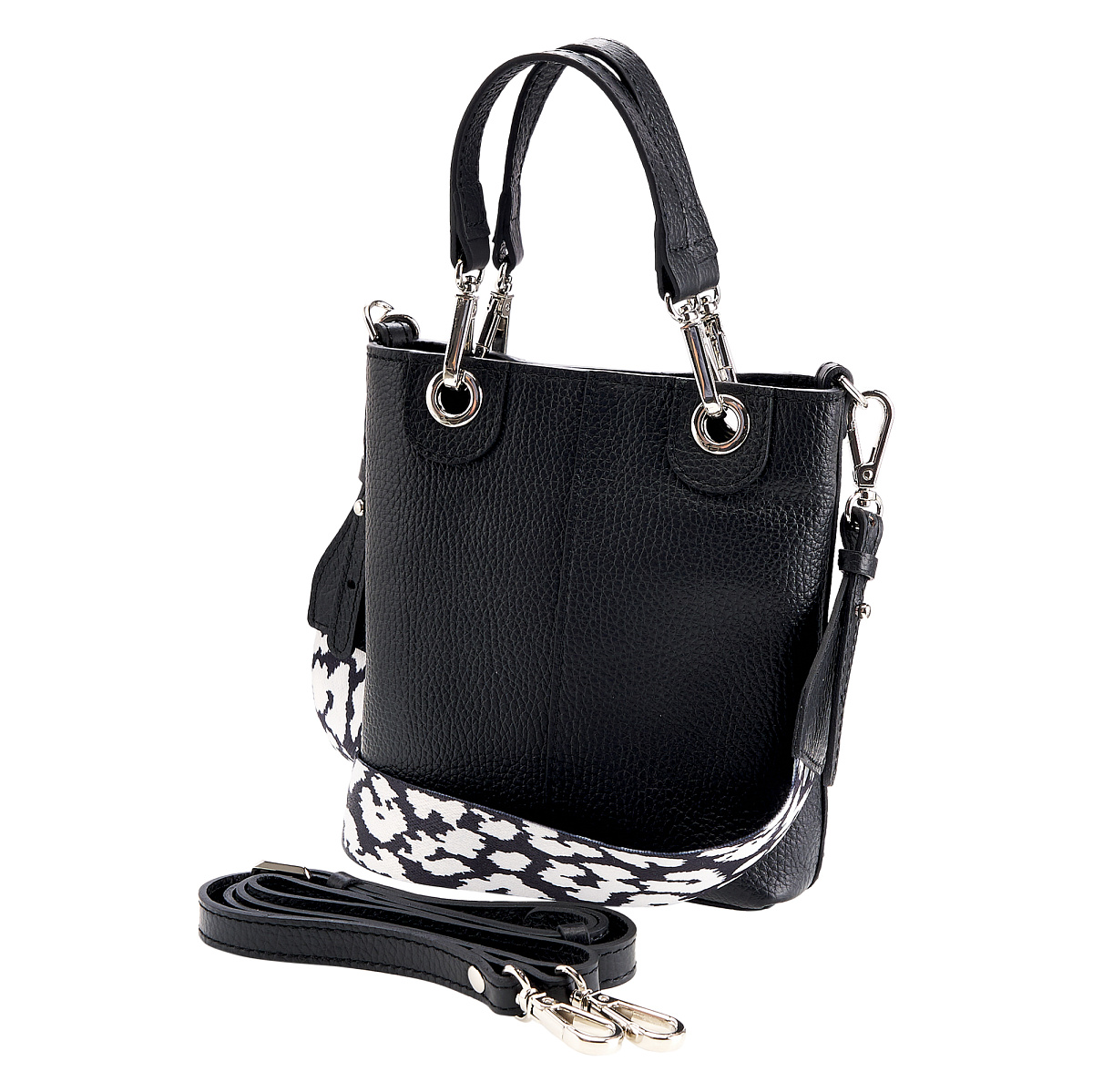 Женская сумка Dr. Koffer из натуральной кожи черная