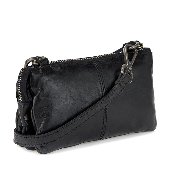 Сумка через плечо Dr.Koffer из натуральной кожи черная