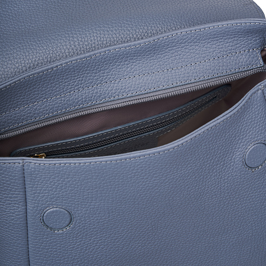 Рюкзак Dr. Koffer из натуральной кожи голубой