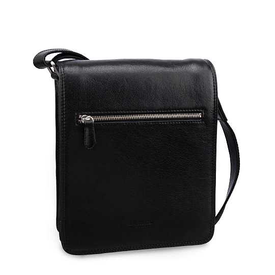 Сумка через плечо Dr.Koffer из натуральной кожи черная