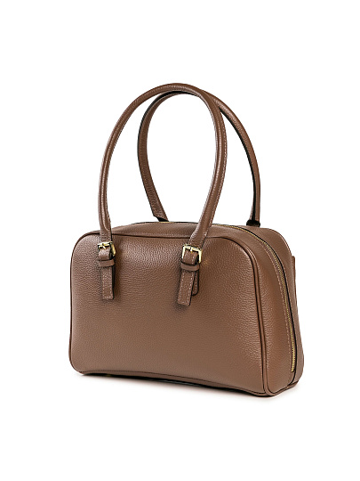 Женская сумка Dr. Koffer из натуральной кожи коричневая