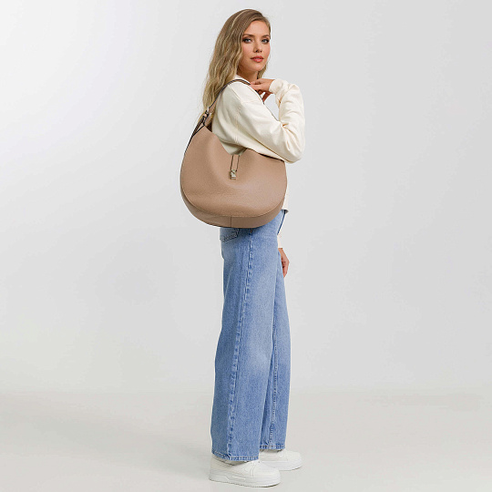 Женская сумка Dr. Koffer из натуральной кожи коричневая