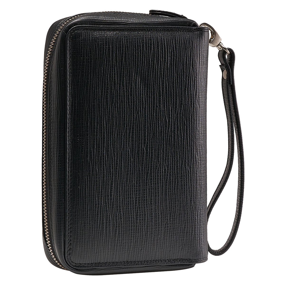 Сумка барсетка из натуральной кожи Dr. Koffer черная