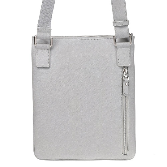 Сумка через плечо Dr.Koffer из натуральной кожи серая