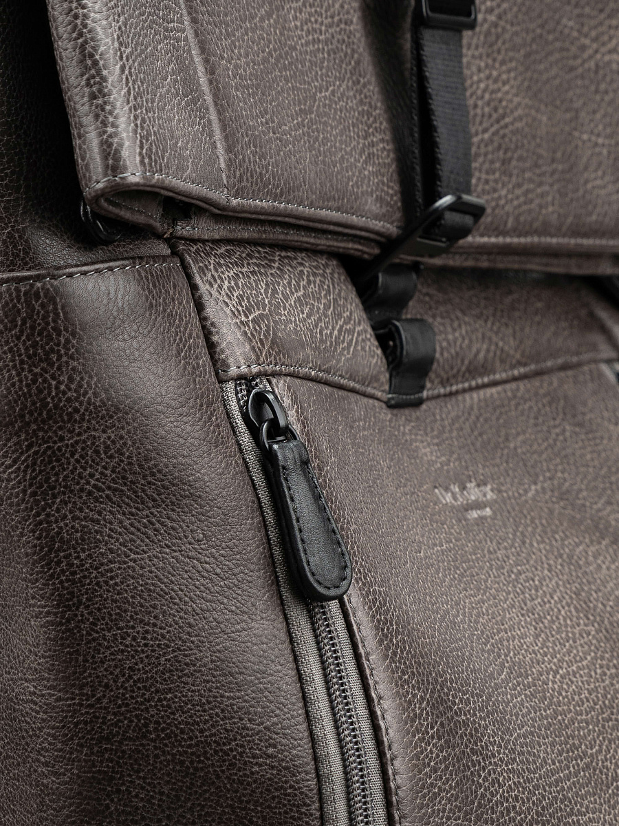 Рюкзак Dr. Koffer из натуральной кожи серый