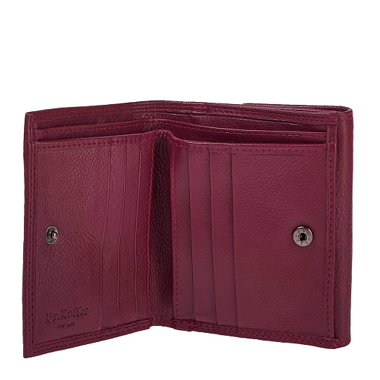 Портмоне Dr.Koffer из натуральной кожи фиолетовое