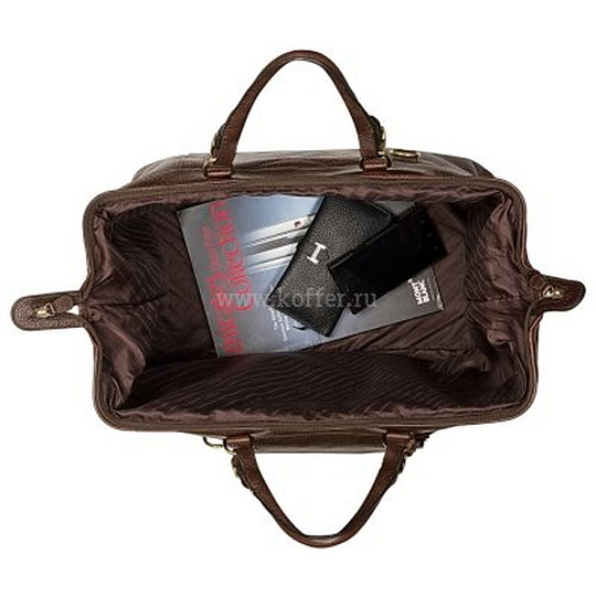 Сумка дорожная саквояж Dr.Koffer из натуральной кожи
