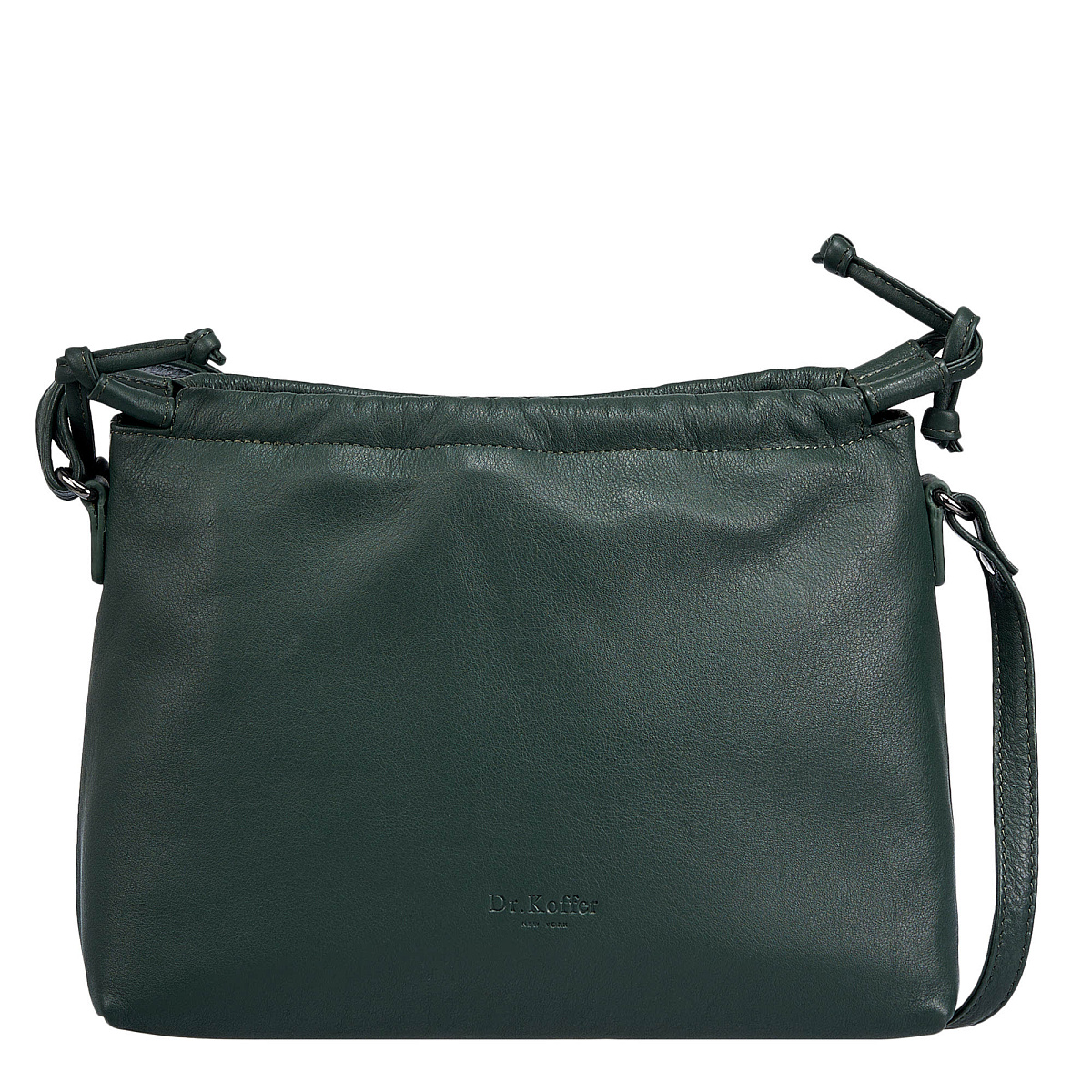Женская сумка Dr.Koffer из натуральной кожи зеленая