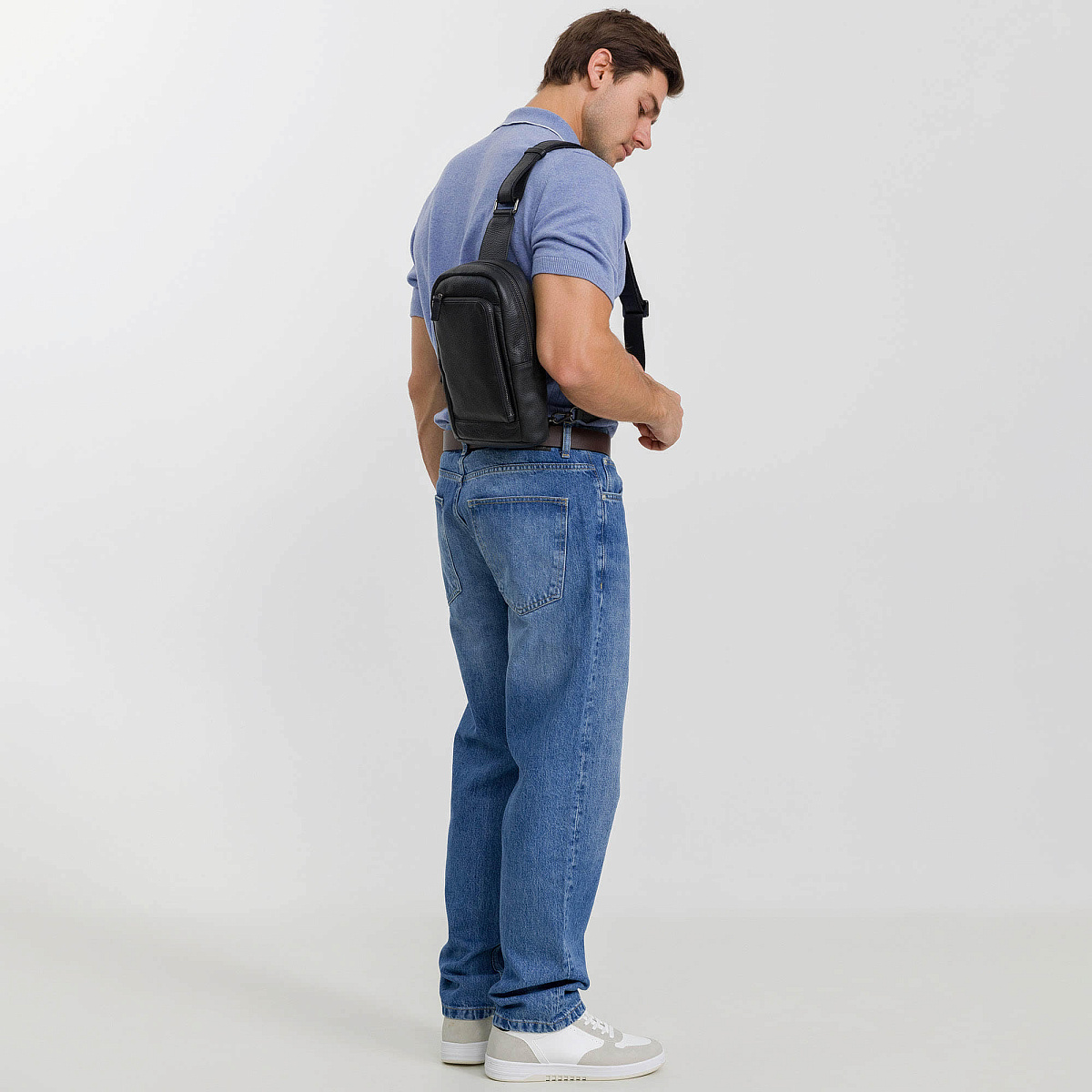 Рюкзак Dr. Koffer из натуральной кожи черный