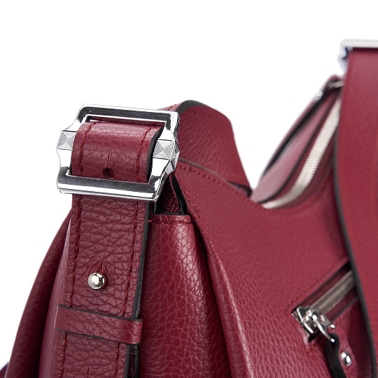 Женская сумка Dr. Koffer из натуральной кожи бордовая