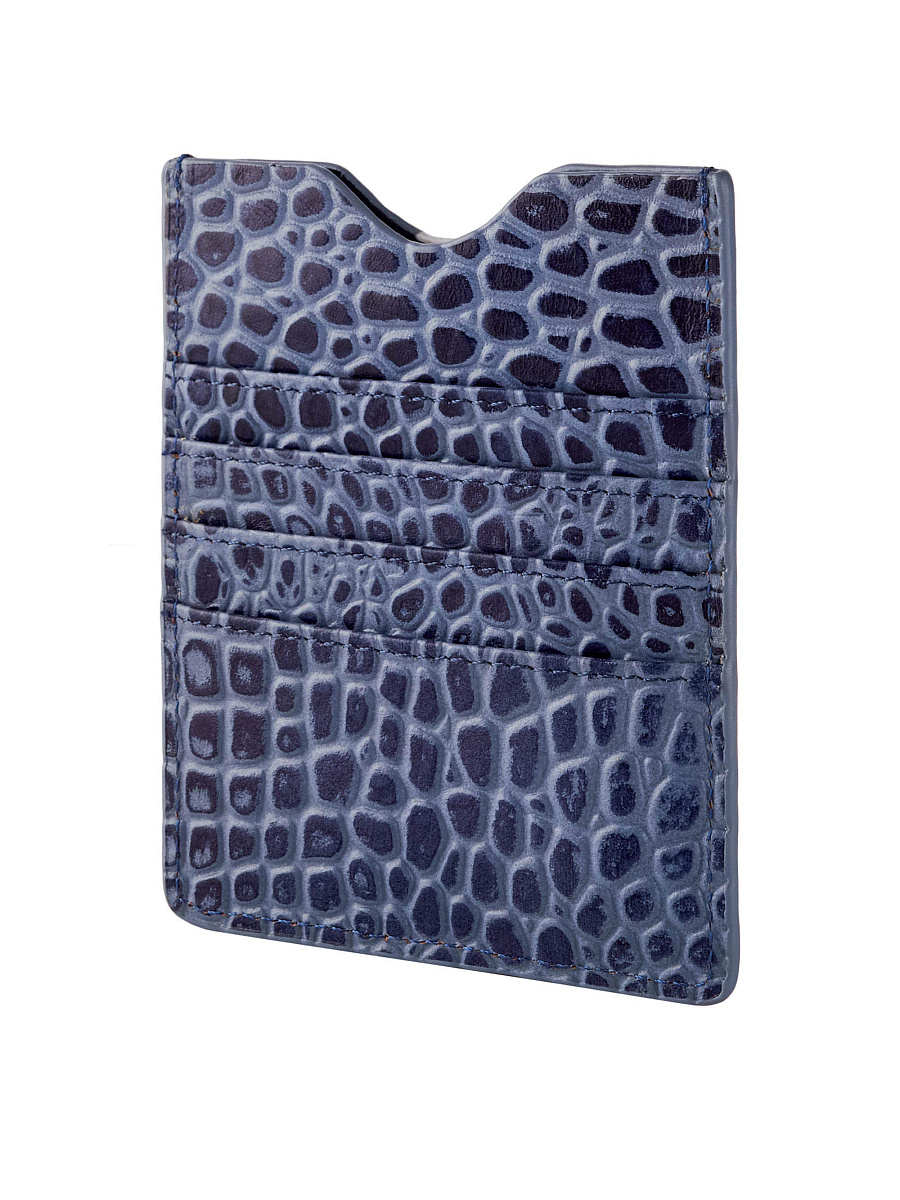 Кредитница Dr.Koffer из натуральной кожи фиолетовая