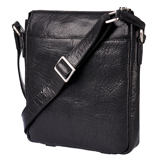 Сумка через плечо Dr.Koffer из натуральной кожи черная