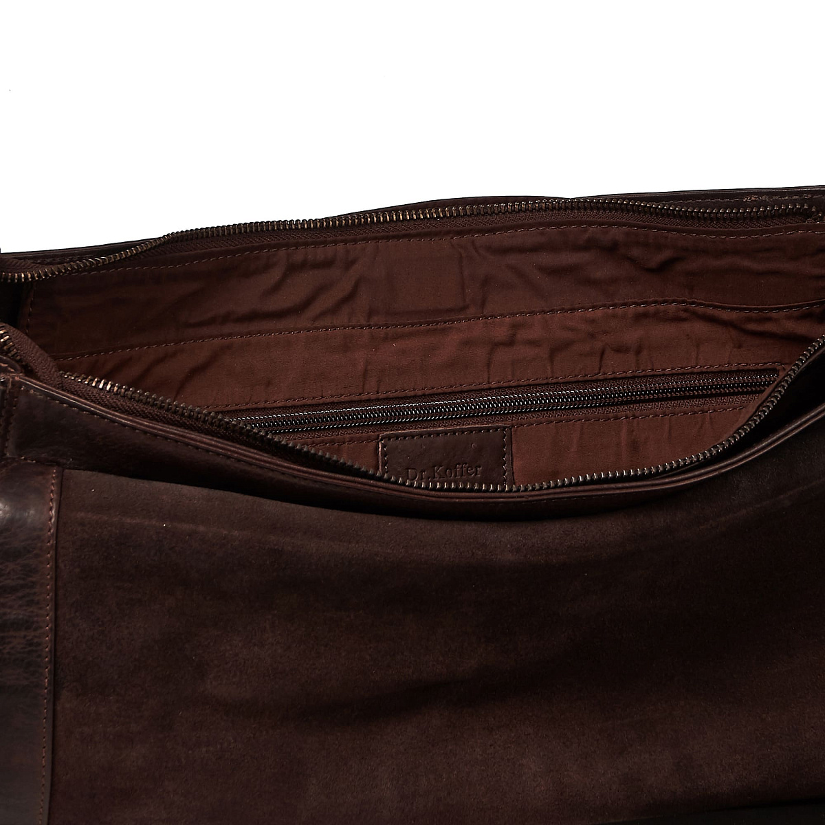 Сумка через плечо Dr.Koffer из натуральной кожи коричневая