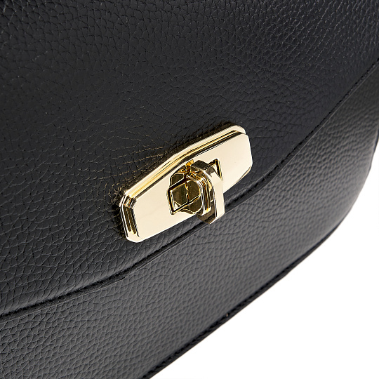 Женская сумка  Dr. Koffer из натуральной кожи черная