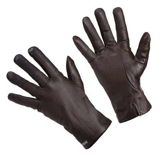 Классические мужские перчатки из темно-коричневой кожи Dr.Koffer H710025-41-05