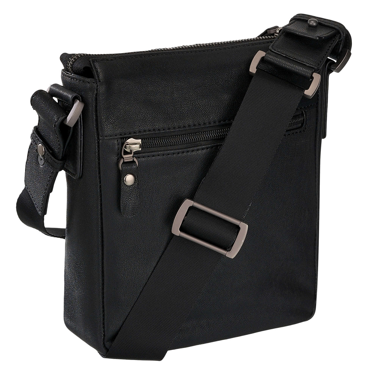 Сумка через плечо Dr.Koffer из натуральной кожи черная