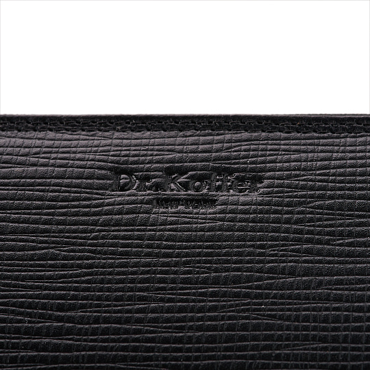 Портмоне Dr.Koffer из натуральной кожи черное