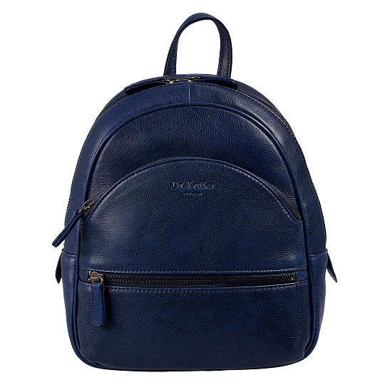 Рюкзак Dr.Koffer из натуральной кожи синий