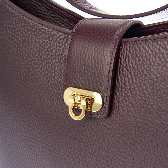 Женская сумка  Dr. Koffer из натуральной кожи фиолетовая