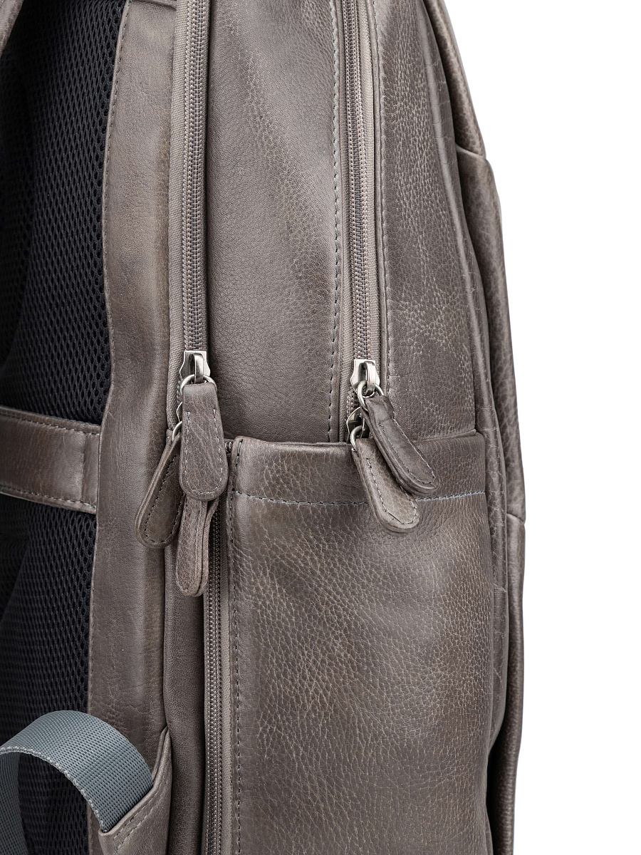 Рюкзак Dr. Koffer из натуральной кожи серый