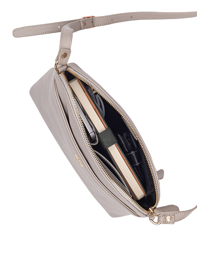 Женская сумка Dr. Koffer из натуральной кожи бежевая