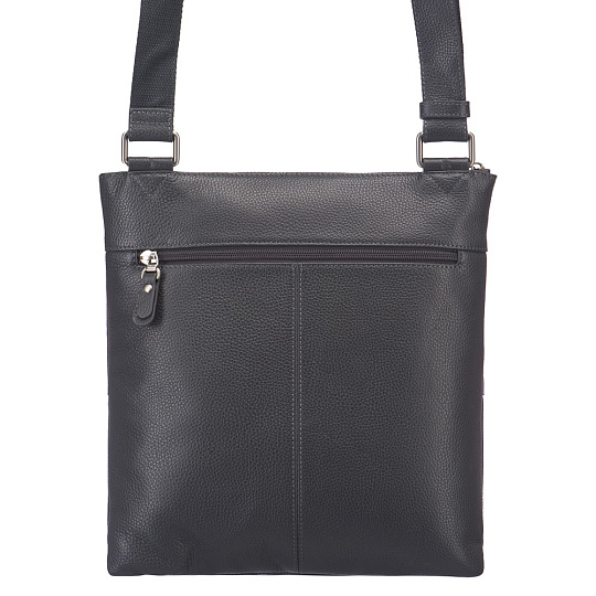 Сумка через плечо Dr.Koffer из натуральной кожи серая