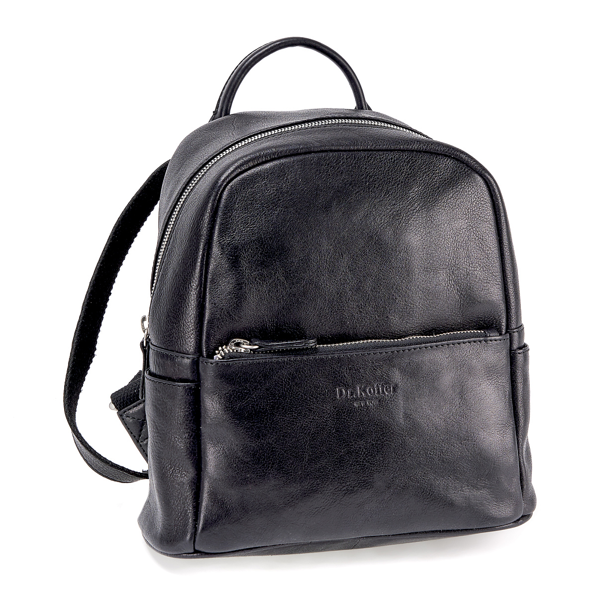 Рюкзак Dr.Koffer из натуральной кожи черный