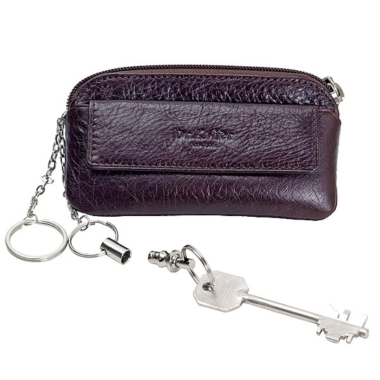 Подарочный набор: обложка для документов и ключница коричневого цвета Dr.Koffer X510281-02-09