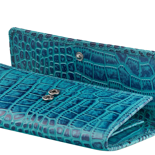 Портмоне Dr.Koffer из натуральной кожи синее