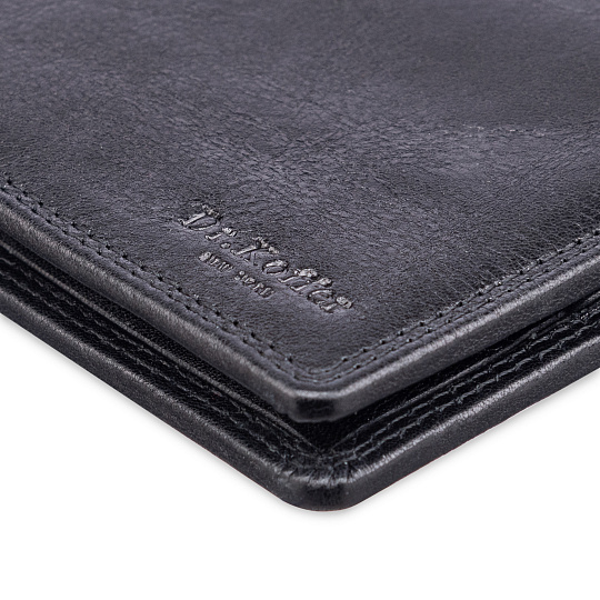 Портмоне Dr.Koffer из натуральной кожи черное